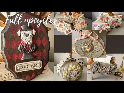 DIY Fall Home Decor | Thrifted upcycles