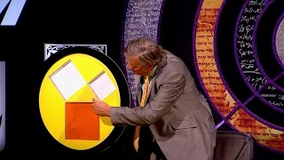 Demonstrating Pythagoras' theorem using a clever gadget - QI: Series M Episode 5 Preview - BBC