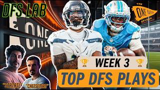 Week 3 DraftKings Top PLAYS NFL DFS Single-Entry | Double PAY-UP | The Value QB Play You Need
