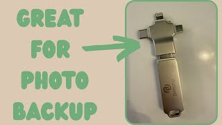 Photo Stick 128GB for iPhone Android PC, Auto-Secure-Backup-Flash-Thumb-Drive, 4-in-1