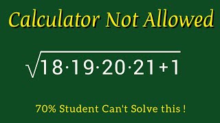 Germany | Nice Square Root Simplification Question | Solve without Calculator 🛑