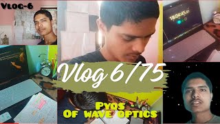 study vlog neet aspirants 2024||vlog6/75 days challenge||"24/7 neet hustle| #neet24#pw