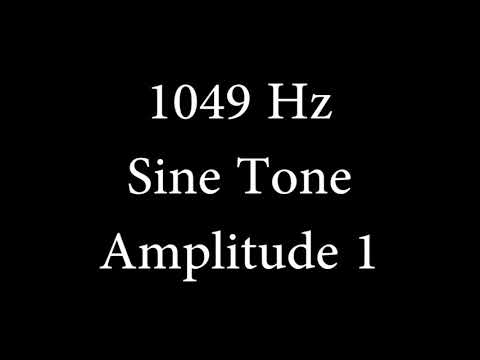 1049 Hz Sine Tone Amplitude 1