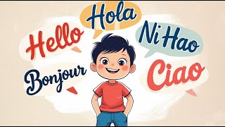 🌍 "Languages Unite Us: A Fun Kids Song About Global Greetings!" 🎶