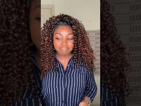 Quick and Easy #ProtectiveStyle. #HalfWig Curly K.O by Outre. #outrehair # #curlywig
