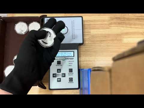 China Panda 30 gram silver coins - Testing with Sigma Metalytics Precious Metal Verifier
