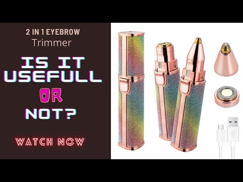 How To Use Rainbow Rechargeable Painless Trimmer For Face Women Upper lip Hair Remover.