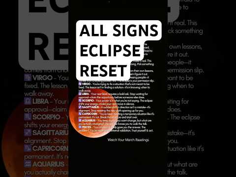 Eclipse Reset All Signs