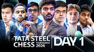 Tata Steel Chess Masters 2026 | Day 1 | Ft. Gukesh, Arjun, Pragg, Aravindh, Anish