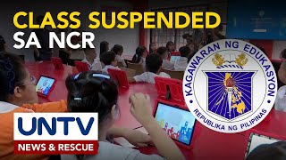 Face-to-face classes sa buong NCR, suspendido ngayong araw hanggang bukas -- DepEd-NCR