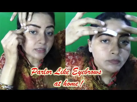 How to make Eyebrows & Upper lips with Wax | Eyebrow waxing at home | Upper lips waxing at home
