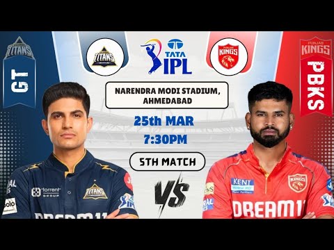 GT vs PBKS Today Match Prediction |Gujarat Titans vs Punjab Kings IPL2025 5th Match|Sportfantasy11
