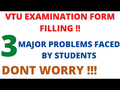 VTU UPDATE | vtu updates today 2020 | PROBLEM FACED BY STUDENTS DURING EXAM APPLICATION FORM FILLING