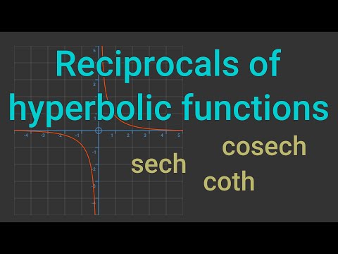 Reciprocals of hyperbolic functions