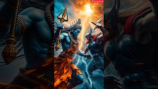 Lord Shiva x Thor: The Ultimate Fusion of Gods! ⚡🔥 | AI-Generated Epic #shorts #hybrid