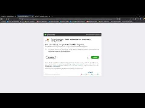 SyncQ - Gmail - Connect QuickBooks and Disconnect