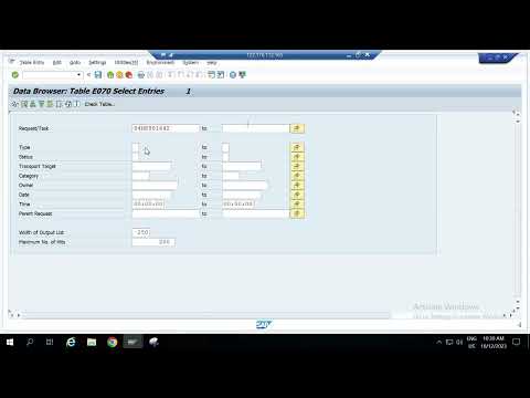HOW TO SEE HEADER INFORMATION OF MY TRANSPORT REQUEST TABLE NAME - E070