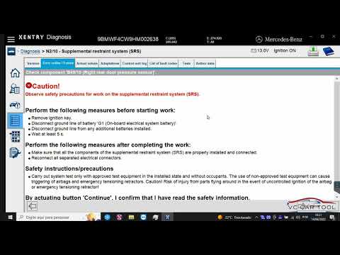 How to Reset Airbag Module Mercedes after accident