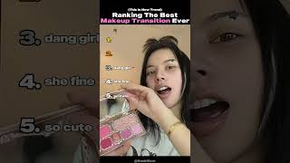 Ranking The Best Makeup Transition (Part 4) #makeup #cute #women #shorts