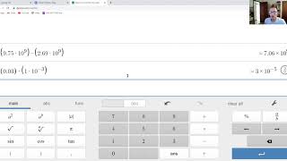 Scientific Notation   Using Desmos Calculator