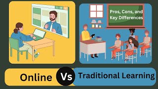 Online Learning vs. Traditional Learning #onlinelearning #traditional learning #e-learning