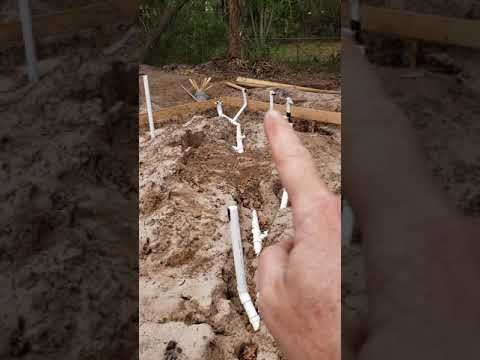 How to install PVC Under floor plumbing layout for slab on grade foundation on house/home.