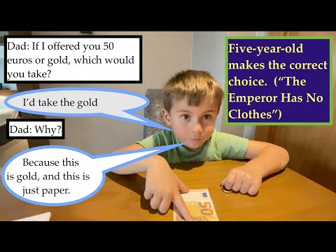 Five-year-old calls out the fiat system.  But what he says next will blow your mind.