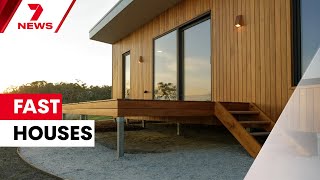 Super fast and super cheap - The new homes taking just days to build | 7NEWS
