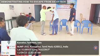 Saranathan|NSS Special Camp 22-23|Day 5 Self-defensive Techniques |Community Hall| Alundur Village
