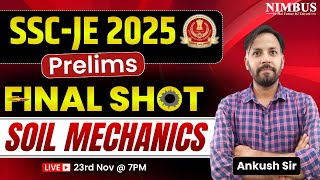 SSC JE 2025 Soil Complete Revision 🔥 Soil Mechanics Mega Revision Session For SSC JE 2025 Exam