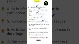 Comparative sentences practice paper 🔥🔥🔥 #learnenglish #learngrammar #spokeneglish