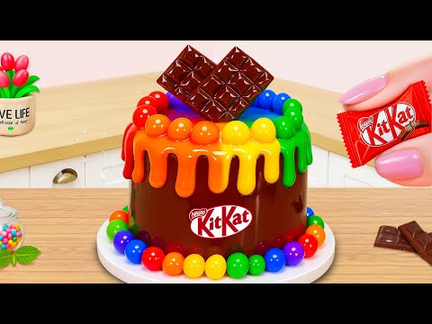 Funky Chocolate Rainbow Cake 🍬 Easy Rainbow Decorating Cakes 🔥 Cake In Wonderland