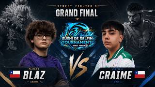 🔥 GRAND FINAL ▰ BLAZ (Akuma) vs CRAIME (Ryu) TORNEO SUSHI DE DELFIN ▰ Street Fighter 6 🔥