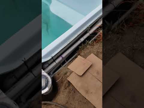 How to instructions for plumbing on a fiberglass pool installation .  VIDEO 3 OF 3.