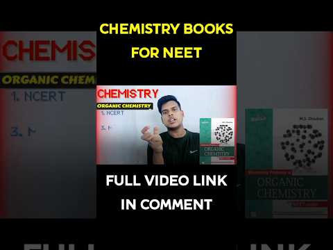 CHEMISTRY BOOKS FOR NEET 2024 & NEET 2025 #NEET #physicswallah