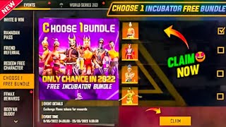 FREE INCUBATOR BUNDLE + COBRA BUNDLE RETURN || FREE FIRE MAX 😘||