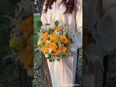 SÜSS 暖陽色系鮮花捧花 | 敘思花藝 SÜSS Floral Design