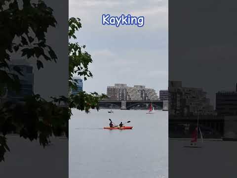 kayaking in charles river Boston #boston