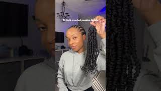 crochet passion twists #protectivestyles #crochethairstyle #blackgirlhair #type4hair #naturalhair