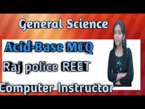 MCQ Series|Acid-Base|Computer anudeshak|Reet|Raj police|Computer teacher vacancy in rajasthan