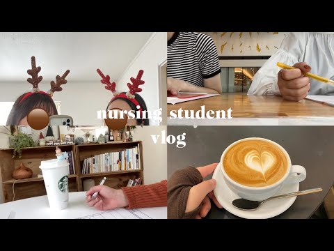 ［vlog］看護学生のdiary & study vlog✍🏻🩺/カフェ巡り/うさぎのくるたん🐰/コーデ紹介