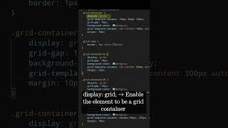 short CSS 18a 💻 Grid Introduction 💻 #css #css3 #csscourse #html #html5 #omg