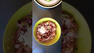 #shorts Steamed Bitter Gourd with Ground Pork filling .. awesome taste