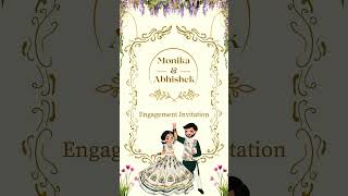 Engagement Invitation | E Card | Digital Card | Graphic Design | Invitation