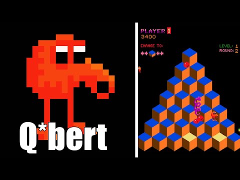 Q*bert 1982 - Retro / Classic Arcade Gameplay