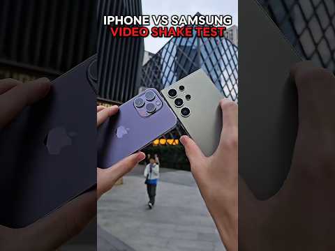 iPhone Vs Samsung Video Shake Test 💀🗿| #shorts #samsung #iphone #edit