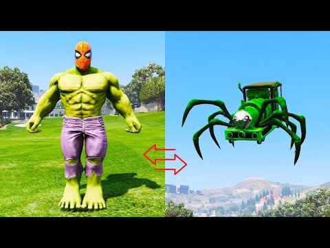 Hulk’s ANGRY REVENGE After Abomination’s Skibidi Spider-Man Attack! 💢👊 #gta5