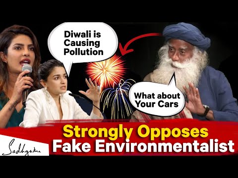 🔴Sadhguru EXPOSES F@ke Enviro0nmentalist Agenda Behind Diwali Firecrackers!