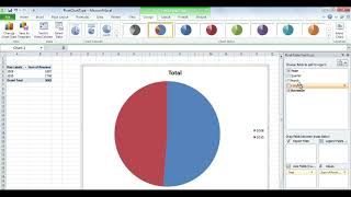 Changing a PivotChart's chart type in Excel