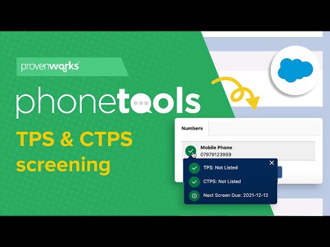 Salesforce TPS and CTPS Screening | PhoneTools | Feature Overview